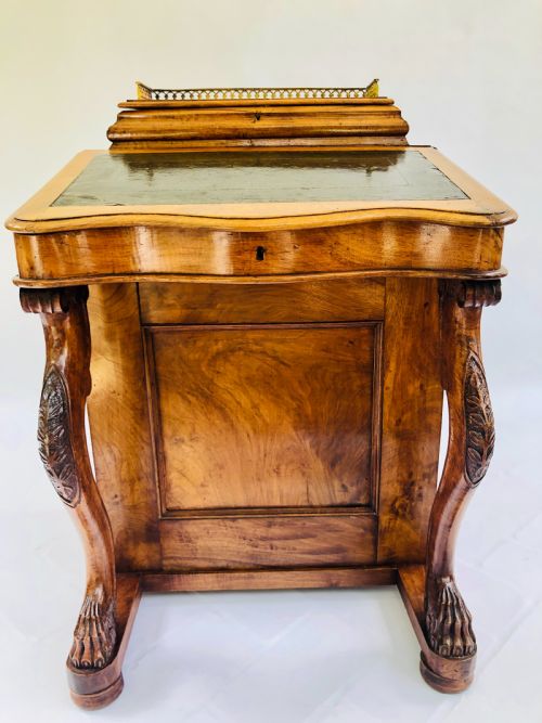 Fine Quality Victorian Burr Walnut Davenport Desk
