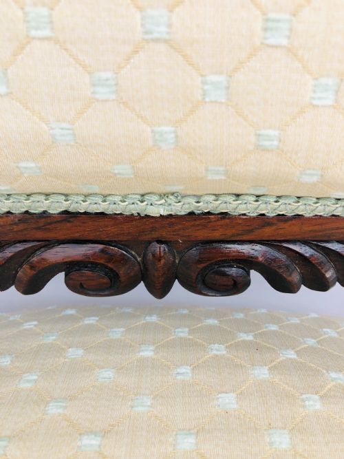 QUALITY VICTORIAN CARVED ROSEWOOD SIDE CHAIR - ADDITIONAL PHOTO 3