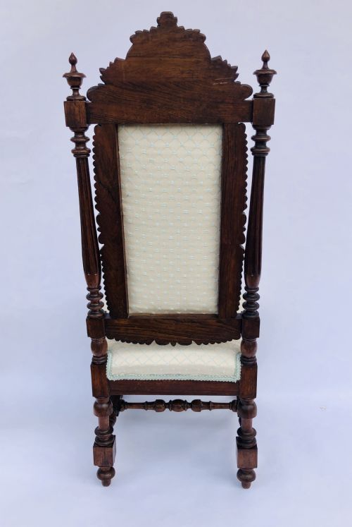 QUALITY VICTORIAN CARVED ROSEWOOD SIDE CHAIR - ADDITIONAL PHOTO 9