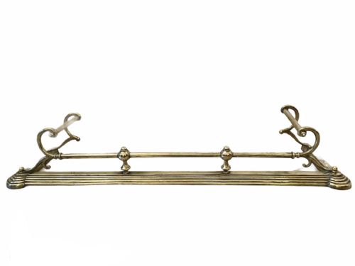 Antique Victorian Brass Fireplace or Fire Fender