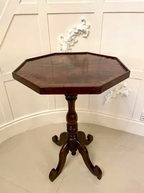 Rare New Zealand Antique Victorian Lamp Table by W H Jewell