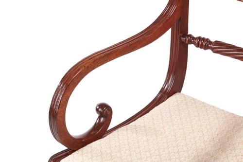 fig 1. Fine Pair of Regency Mahogany Carver Chairs