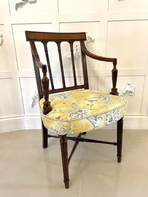 George III Antique Mahogany Desk Chair