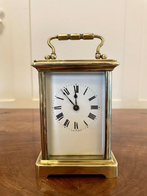 Antique Brass Carriage Clock