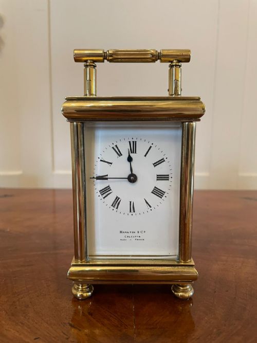 Antique Brass Carriage Clock