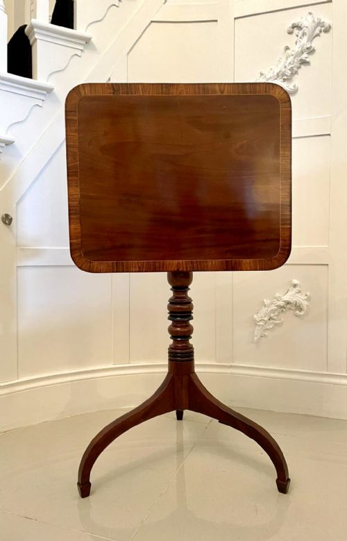 Antique George III Quality Mahogany Lamp Table