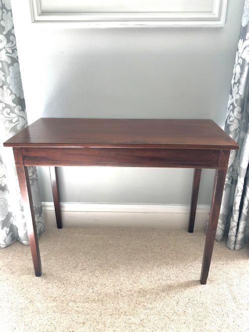 George III Antique Inlaid Mahogany Side Table