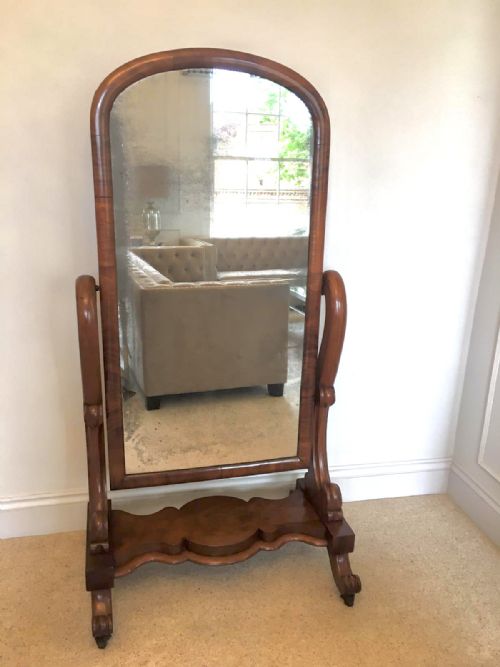 Antique 18th Century Victorian Mahogany Dressing Mirror