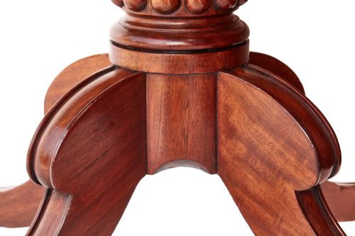 ANTIQUE REGENCY MAHOGANY TILTTOP CENTRE DINING TABLE - ADDITIONAL PHOTO 2