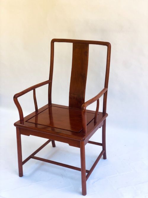 Unusual Antique Hardwood Chinese Armchair
