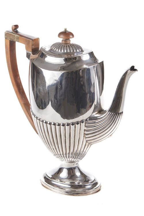 Antique Silver Plate Coffee Pot