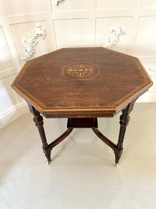 Outstanding Quality Antique Inlaid Mahogany Centre Table