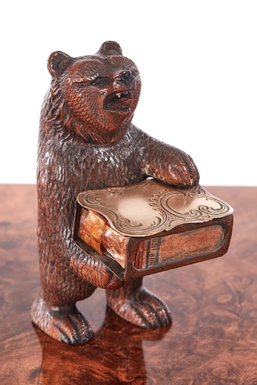 Quality Antique Carved Black Forest Bear