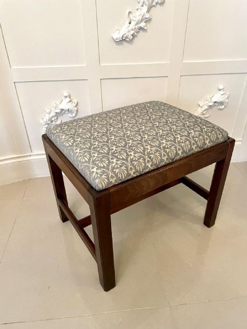 Antique Mahogany Footstool 
