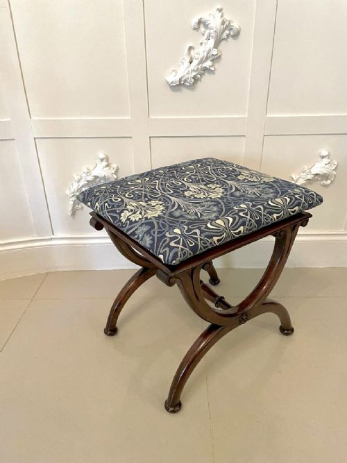Antique William IV Faux Rosewood Stool