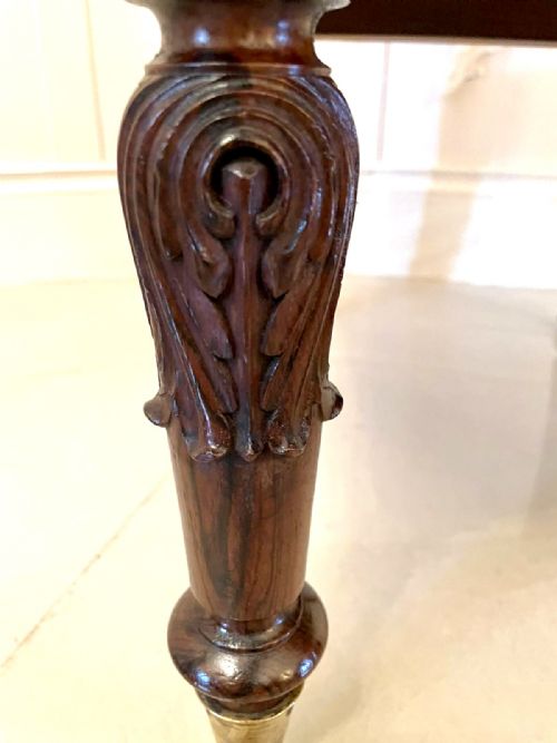 ANTIQUE VICTORIAN CARVED WALNUT LADIES CHAIR - ADDITIONAL PHOTO 8