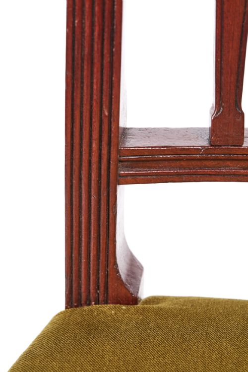 FINE QUALITY ANTIQUE GEORGE III SET OF SIX MAHOGANY DINING CHAIRS - ADDITIONAL PHOTO 4