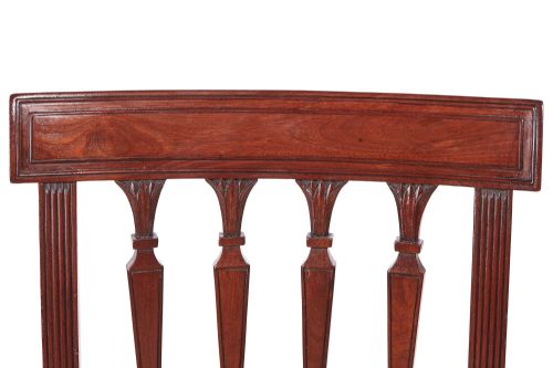 FINE QUALITY ANTIQUE GEORGE III SET OF SIX MAHOGANY DINING CHAIRS - ADDITIONAL PHOTO 5