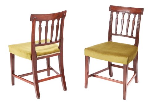 FINE QUALITY ANTIQUE GEORGE III SET OF SIX MAHOGANY DINING CHAIRS - ADDITIONAL PHOTO 6