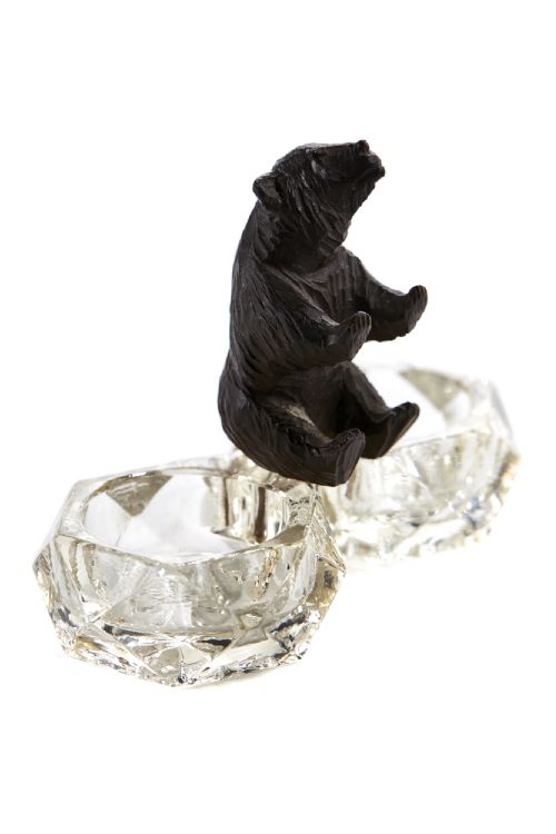 Antique Victorian Carved Black Forest Bear 
