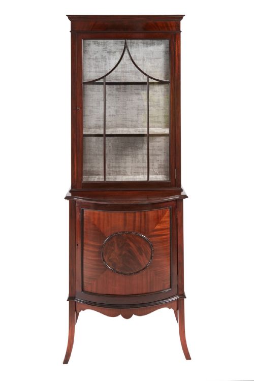 Antique Mahogany Display Cabinet