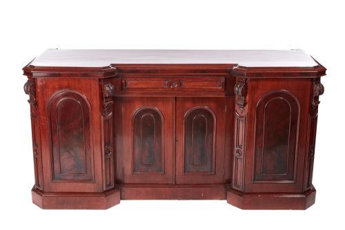 Quality Antique Carved Victorian Mahogany Sideboard