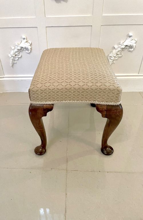 ANTIQUE VICTORIAN WALNUT STOOL - ADDITIONAL PHOTO 3