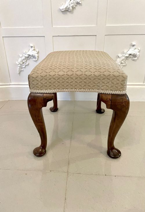 ANTIQUE VICTORIAN WALNUT STOOL - ADDITIONAL PHOTO 4