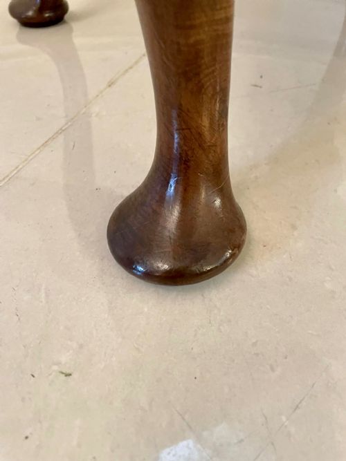 ANTIQUE VICTORIAN WALNUT STOOL - ADDITIONAL PHOTO 7