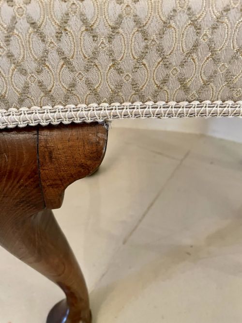 ANTIQUE VICTORIAN WALNUT STOOL - ADDITIONAL PHOTO 8