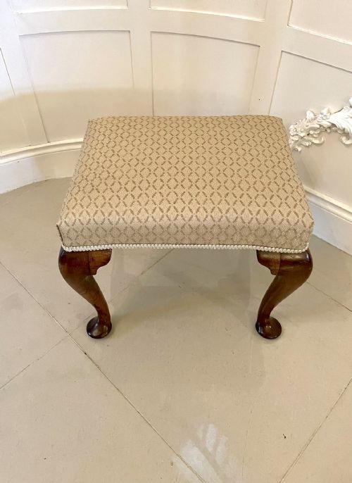 ANTIQUE VICTORIAN WALNUT STOOL - ADDITIONAL PHOTO 9