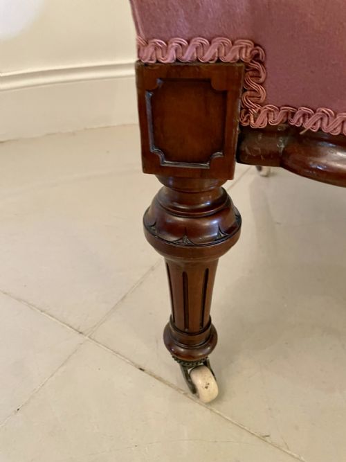 QUALITY ANTIQUE VICTORIAN WALNUT LADIES CHAIR - ADDITIONAL PHOTO 3