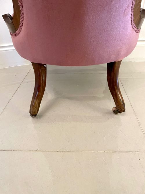 QUALITY ANTIQUE VICTORIAN WALNUT LADIES CHAIR - ADDITIONAL PHOTO 9