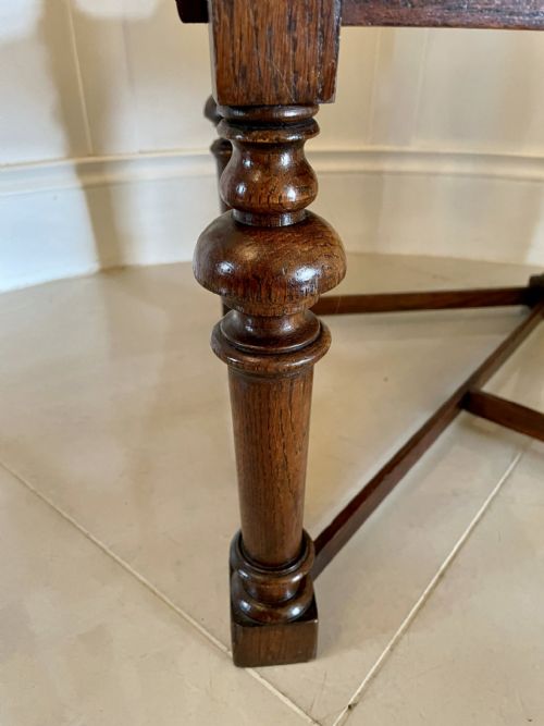 UNUSUAL ANTIQUE VICTORIAN OAK CORNER CHAIR - ADDITIONAL PHOTO 6