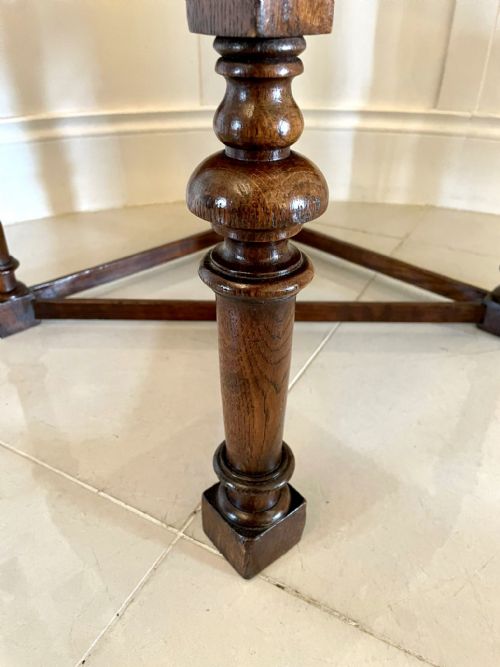 UNUSUAL ANTIQUE VICTORIAN OAK CORNER CHAIR - ADDITIONAL PHOTO 11