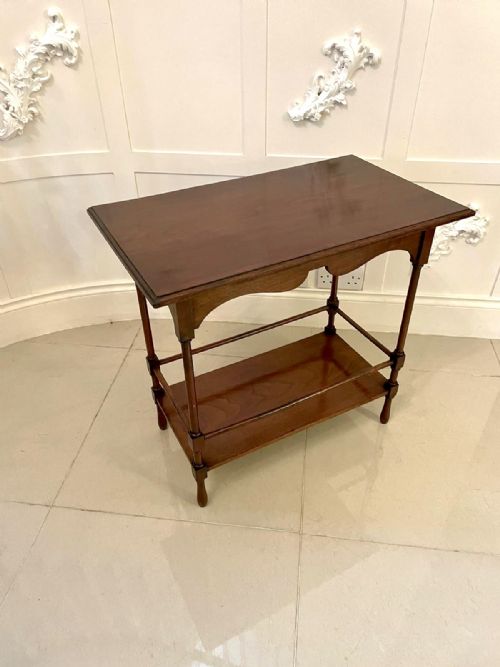 Quality Antique Edwardian Mahogany Lamp Table 
