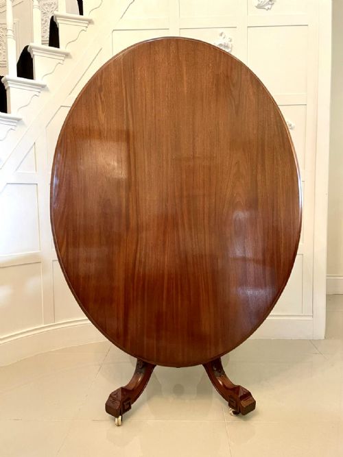 Antique Victorian Oval Mahogany Centre Table
