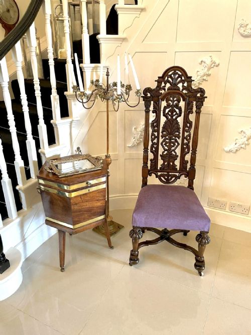 fig 1. Amazing Quality Antique Victorian Carved Oak Side Chair