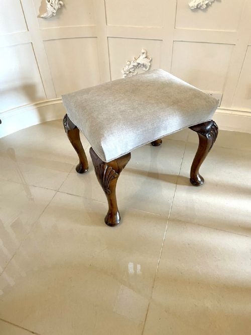 Quality Antique Victorian Walnut Stool