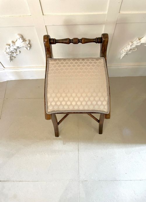 UNUSUAL ANTIQUE VICTORIAN MUSIC CHAIR - ADDITIONAL PHOTO 1
