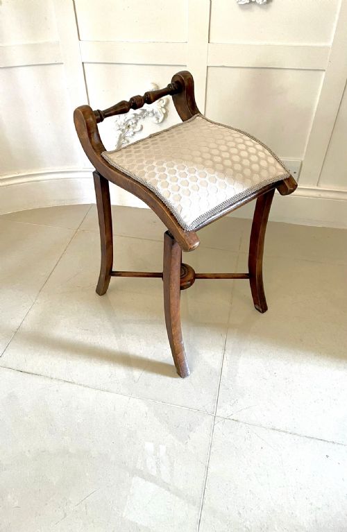 UNUSUAL ANTIQUE VICTORIAN MUSIC CHAIR - ADDITIONAL PHOTO 3