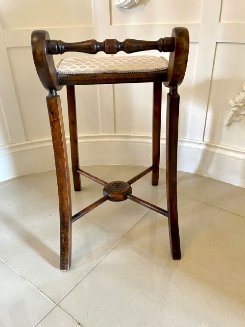 UNUSUAL ANTIQUE VICTORIAN MUSIC CHAIR - ADDITIONAL PHOTO 5