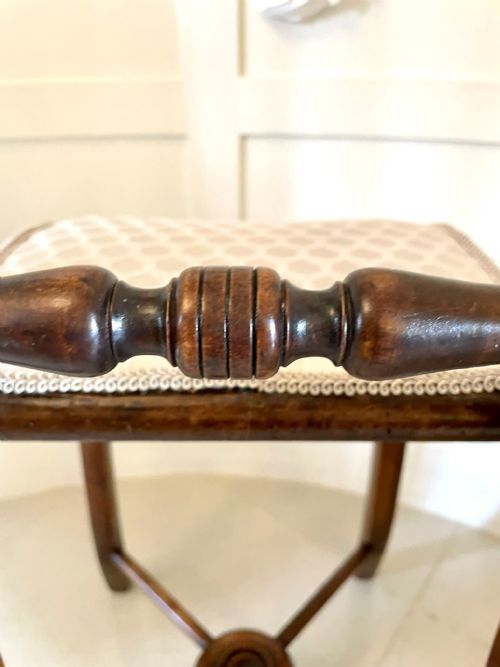 UNUSUAL ANTIQUE VICTORIAN MUSIC CHAIR - ADDITIONAL PHOTO 8
