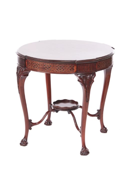 Quality Antique 'Chippendale Revival' Mahogany Centre Table C.1880

