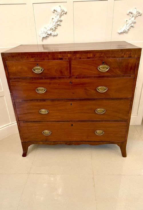 Quality Antique George III Mahogany Chest of Drawers