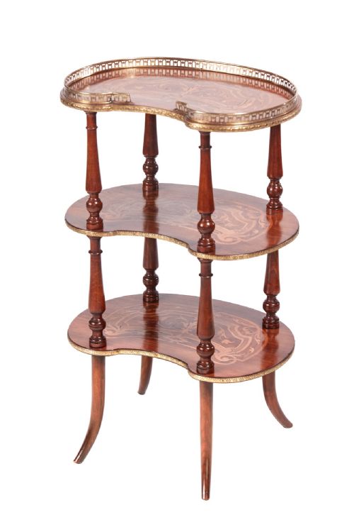 Quality Antique French Marquetry Étagère
