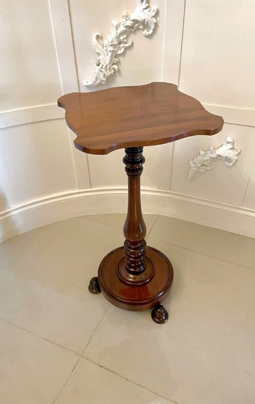 Antique Victorian Mahogany Adjustable Lamp Table 
