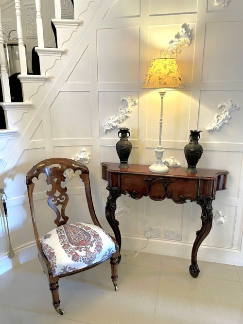 ANTIQUE VICTORIAN QUALITY ROSEWOOD SIDE CHAIR - ADDITIONAL PHOTO 1