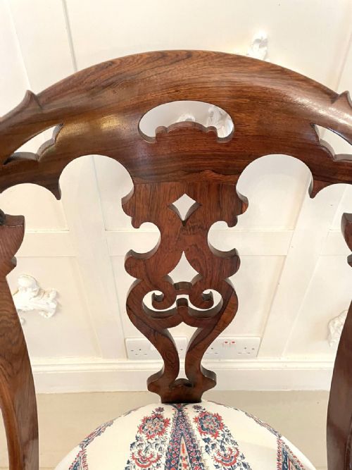 ANTIQUE VICTORIAN QUALITY ROSEWOOD SIDE CHAIR - ADDITIONAL PHOTO 6