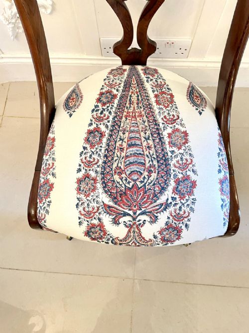 ANTIQUE VICTORIAN QUALITY ROSEWOOD SIDE CHAIR - ADDITIONAL PHOTO 7